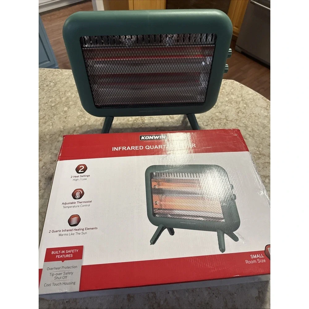 Konwin Infrared Radiant Heater 800W 2 Heat Settings Electric Space Heater Parts